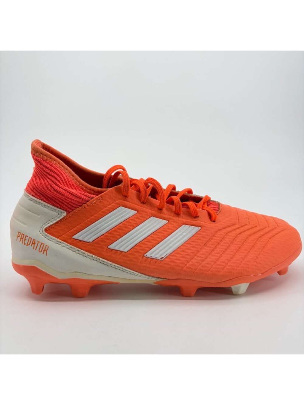 Adidas Predator 19.3 Firm Ground Womens Size 9 Orange Running Soccer Cleats